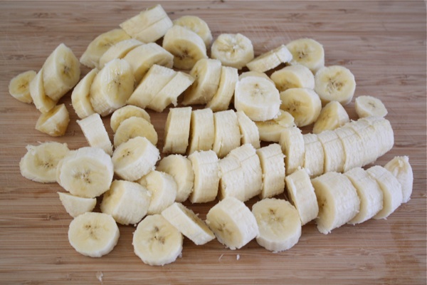 banana sliced